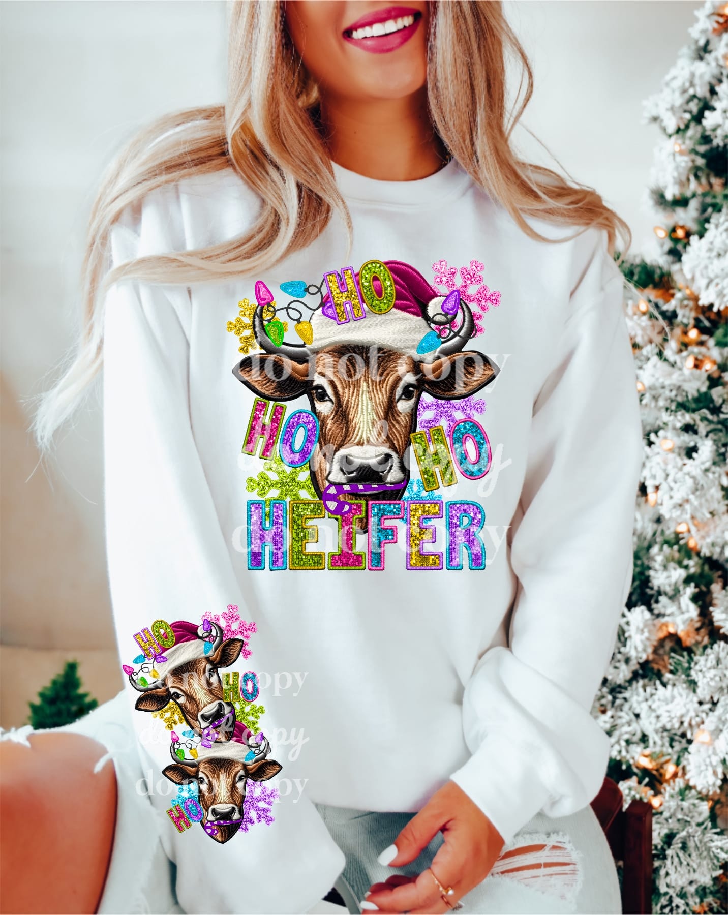Sequin - Ho Ho Ho Heifer Scorpio 65 Designs