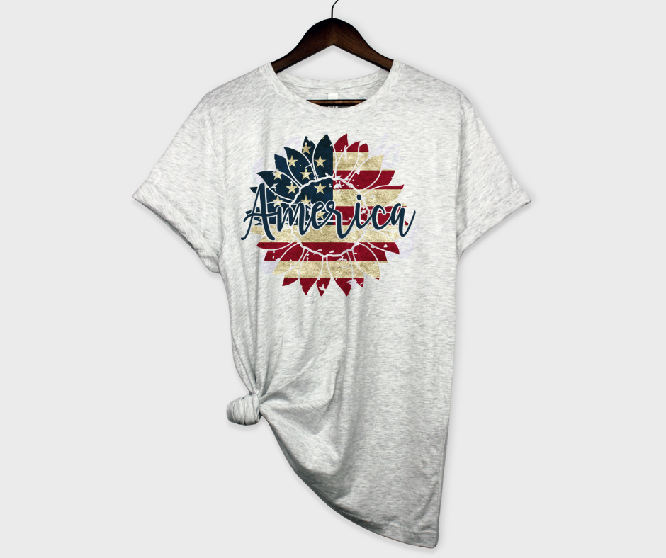 America Sunflower DTF Transfer Scorpio 65 Designs