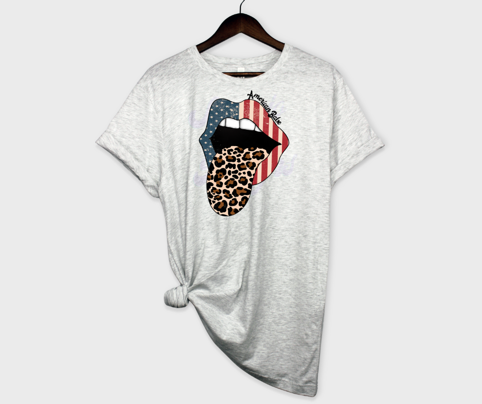 American Babe (Rockin Lips) DTF Transfer Scorpio 65 Designs