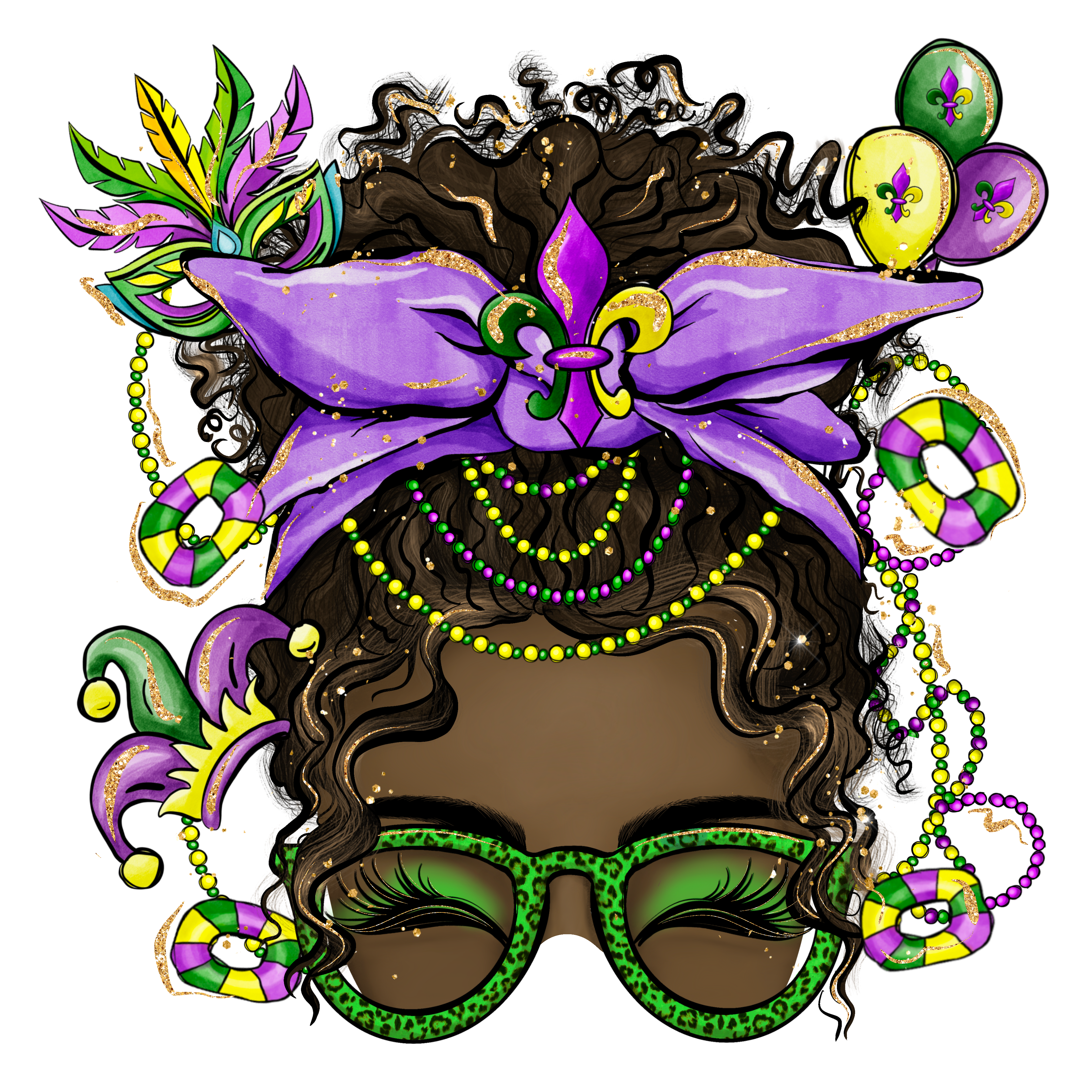 Mardi Gras Lady Scorpio 65 Designs