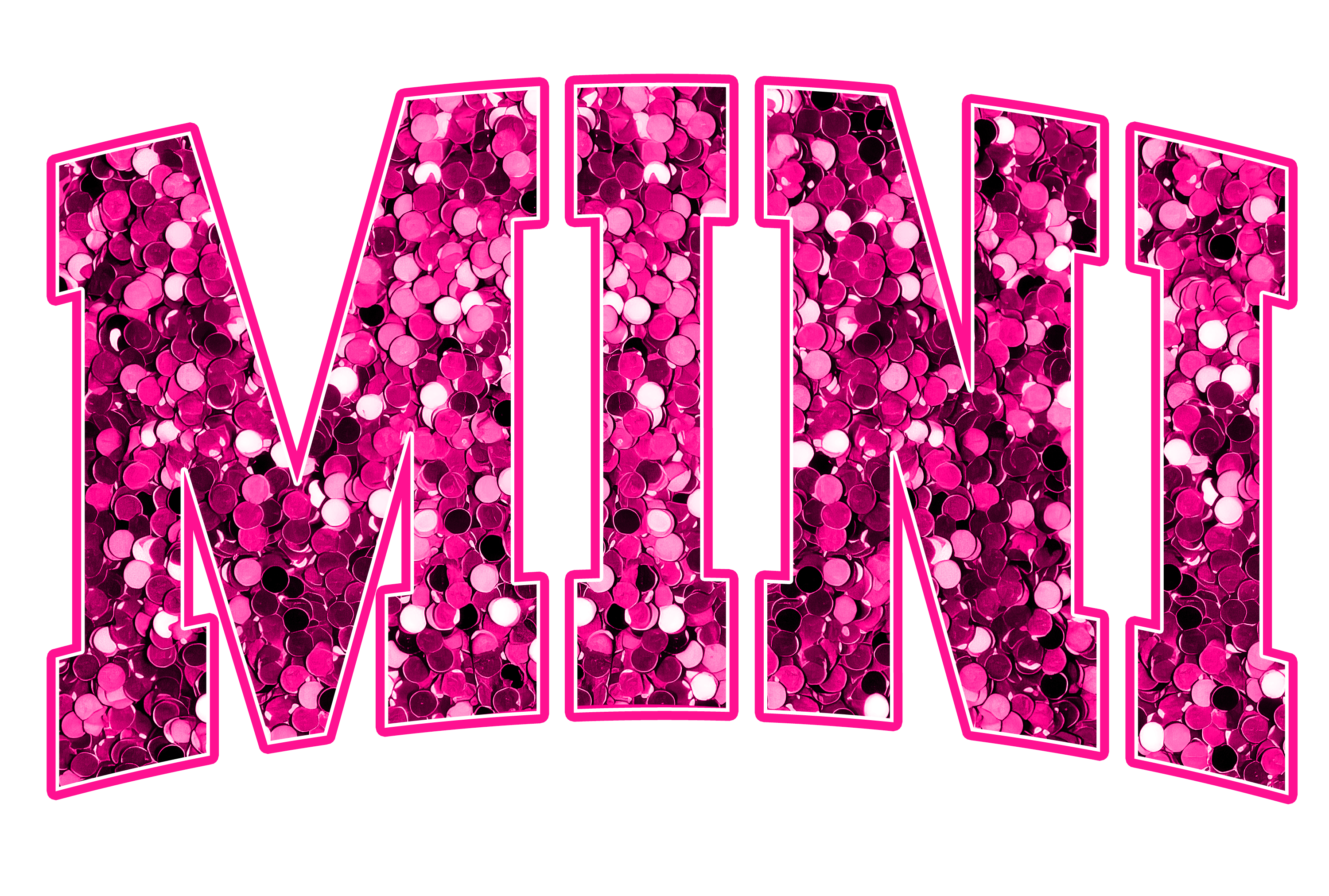 Mini hot pink faux sequin Scorpio 65 Designs