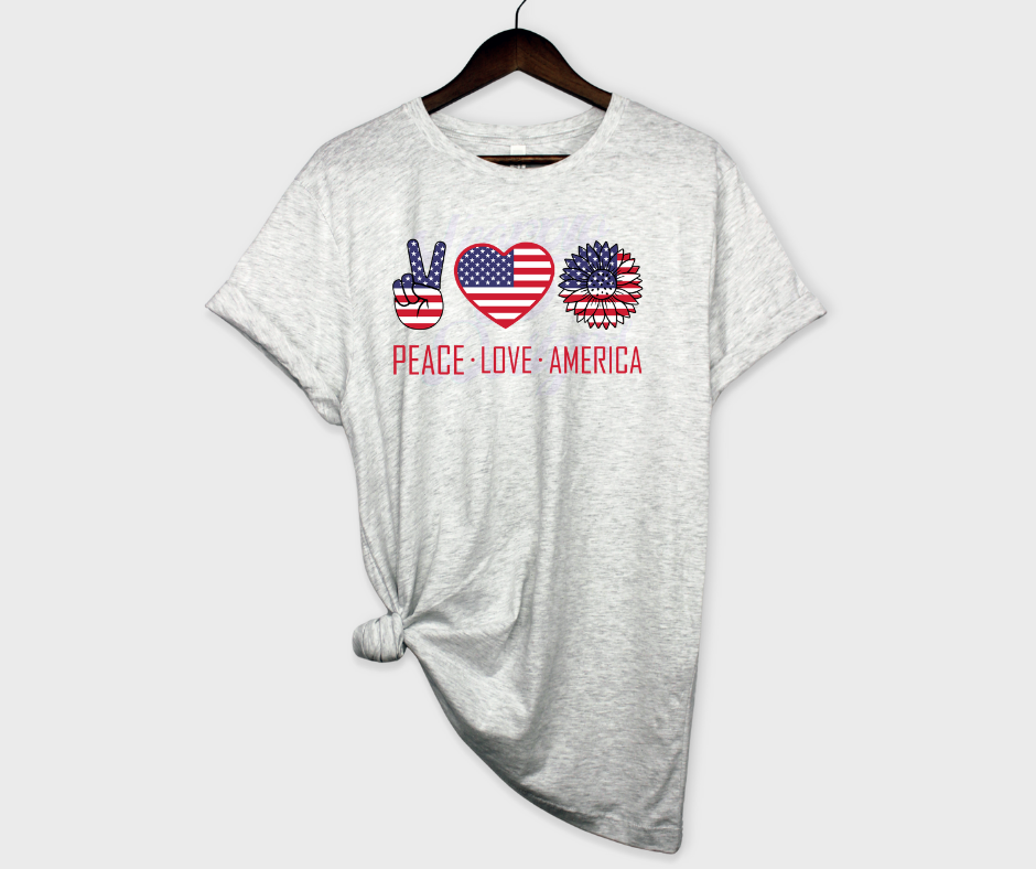 Peace, Love, America DTF Transfer Scorpio 65 Designs