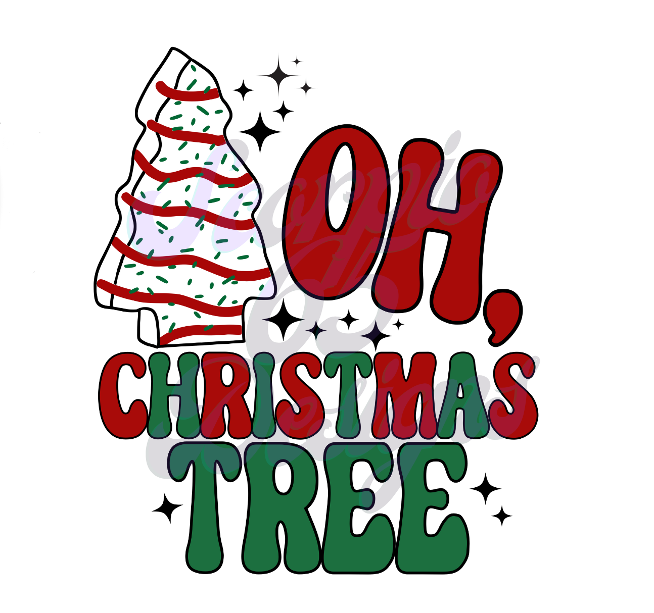 Oh Christmas Time DTF Transfers Scorpio 65 Designs