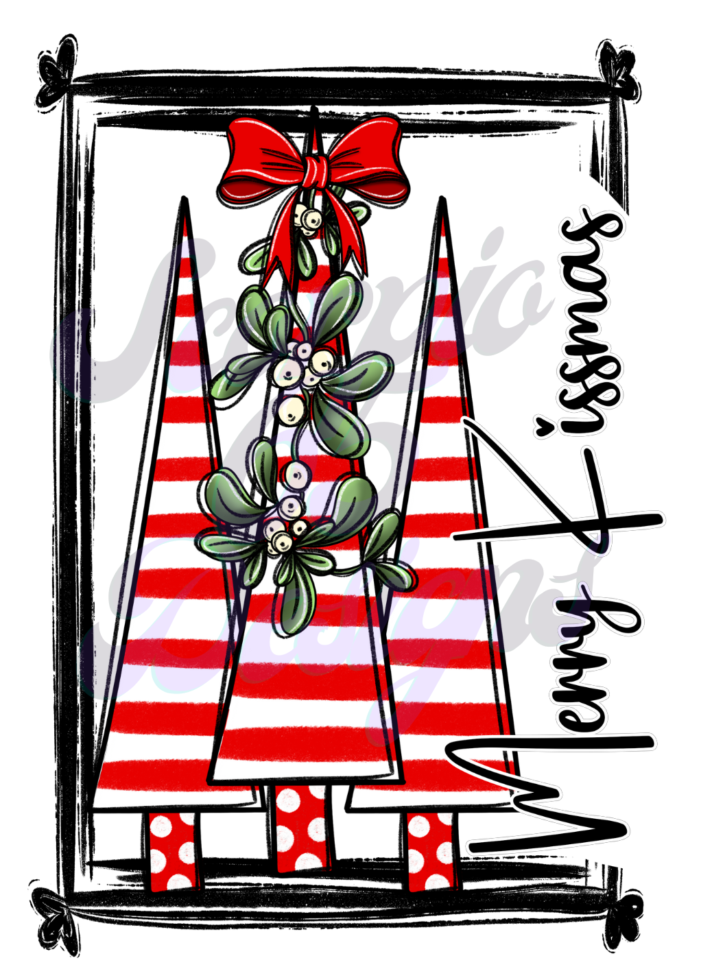 Merry Kissmas DTF Transfers Scorpio 65 Designs