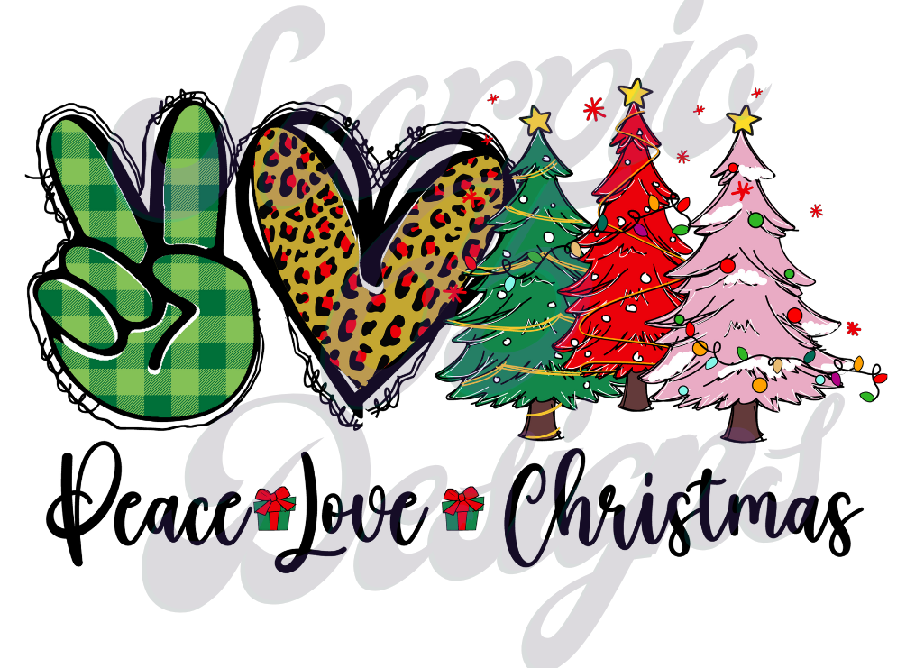 Pece  Love Chrstimas Transfers Scorpio 65 Designs