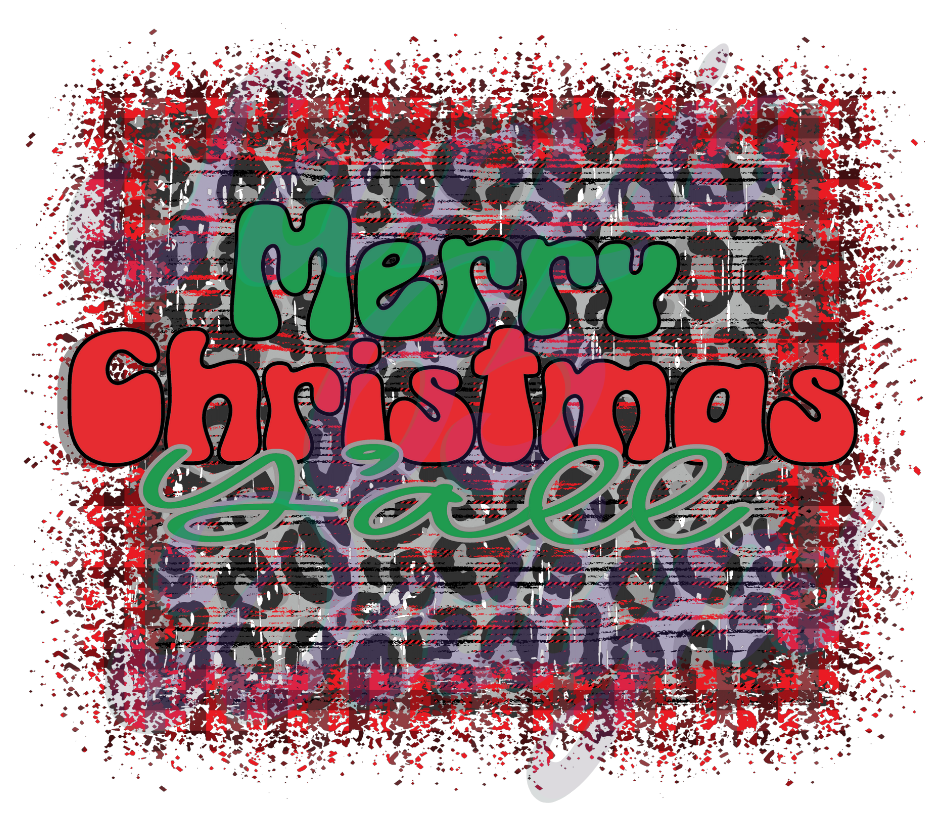 Merry Christmas Yall DTF Transfers Scorpio 65 Designs