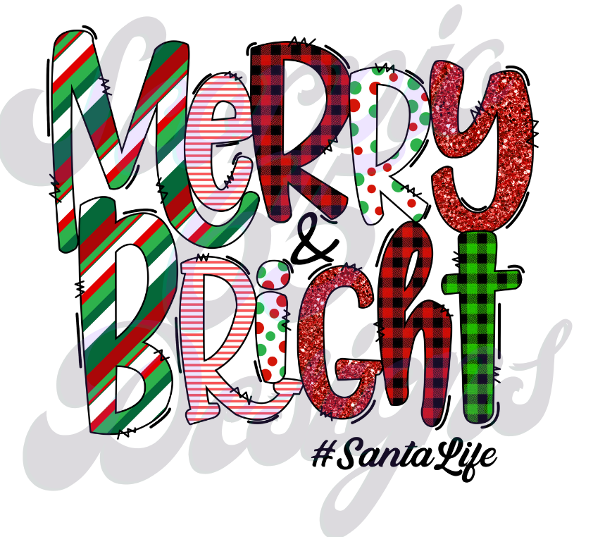 Merry & Bright DTF Transfers Scorpio 65 Designs