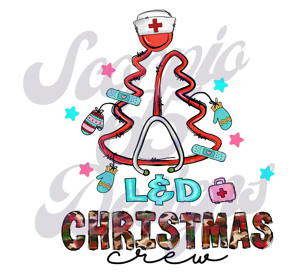 L&D Christmas DTF Transfers Scorpio 65 Designs