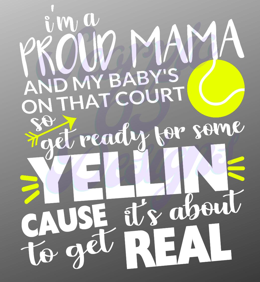 I'm A Proud Mama SoftballDTF Transfers Scorpio 65 Designs