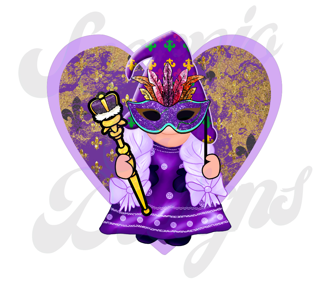 Queen of Mardi Gras DTF Transfers Scorpio 65 Designs