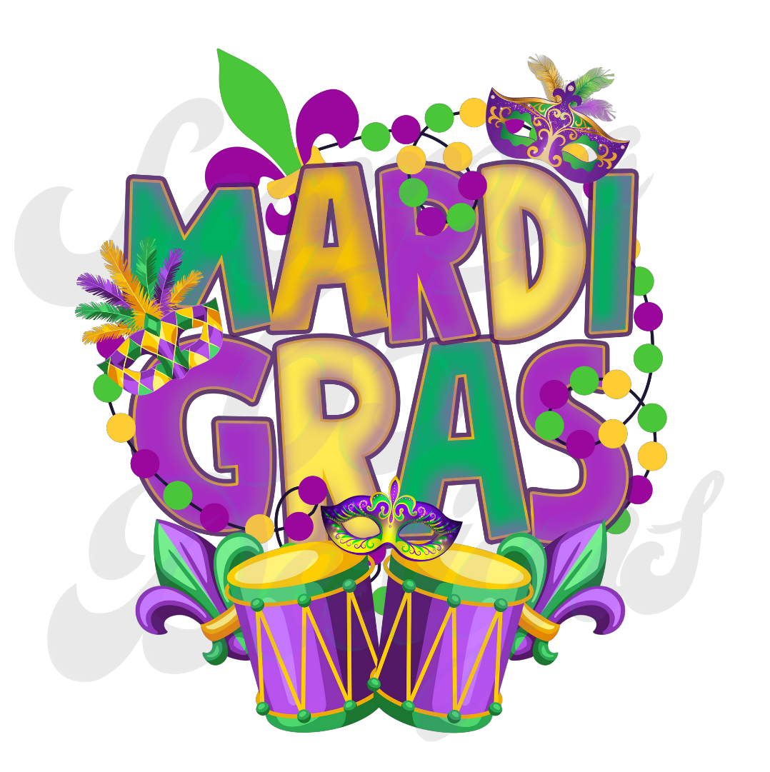 Mardi Gras Drums DTF Transfers Scorpio 65 Designs