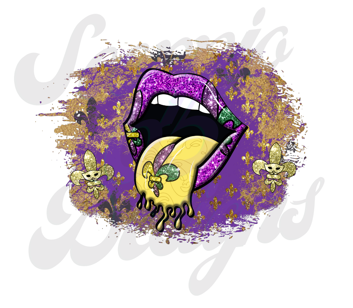 Mardi Mouth Gras DTF Transfers Scorpio 65 Designs