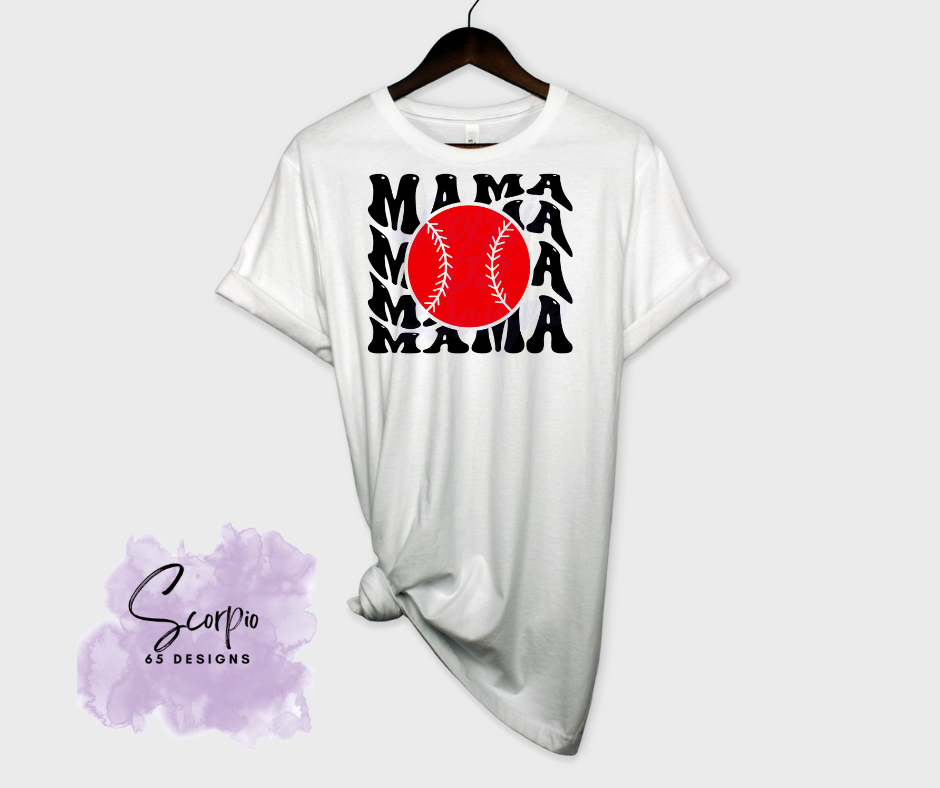 Baseball Mama Club DTF Transfer Scorpio 65 Designs