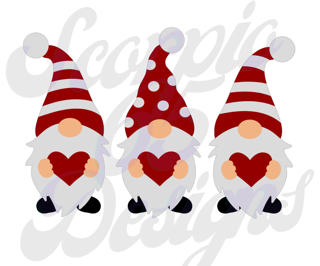 Gnome Love DTF Transfers Scorpio 65 Designs