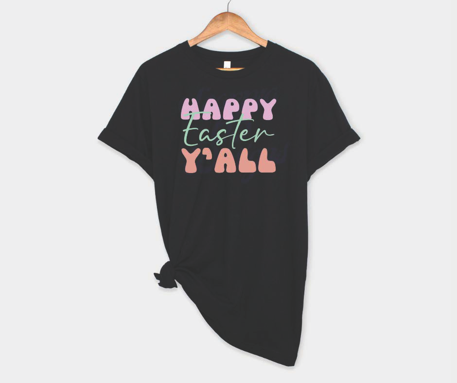 Happy Easter Ya'll (Green & Pink) Truck DTF Transfers Scorpio 65 Designs
