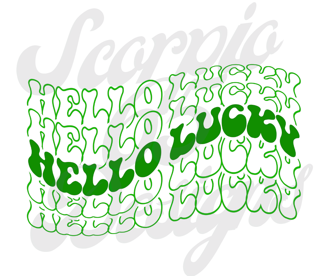 Hello Lucky DTF Transfers Scorpio 65 Designs