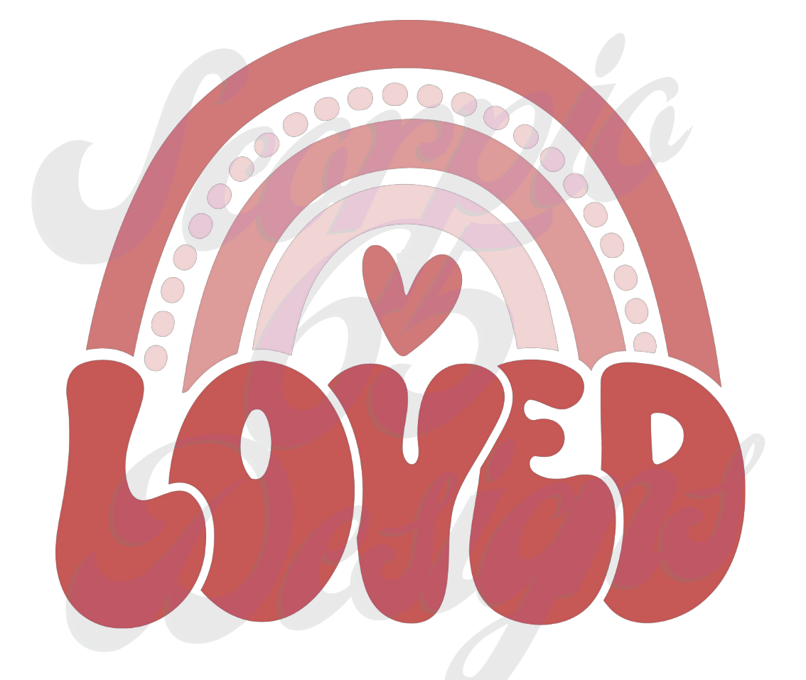Love Pastel Rainbow DTF Transfers Scorpio 65 Designs