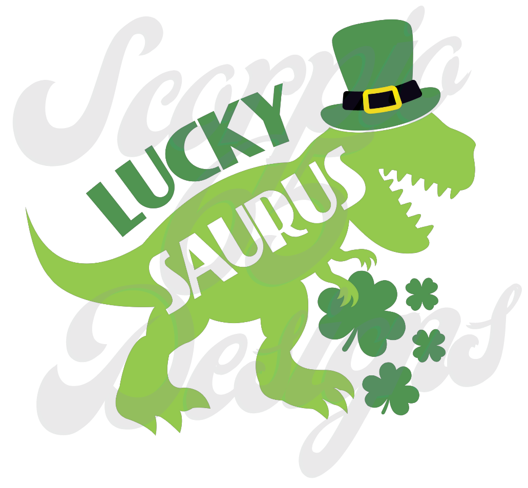 Lucky Saurus DTF Transfers Scorpio 65 Designs