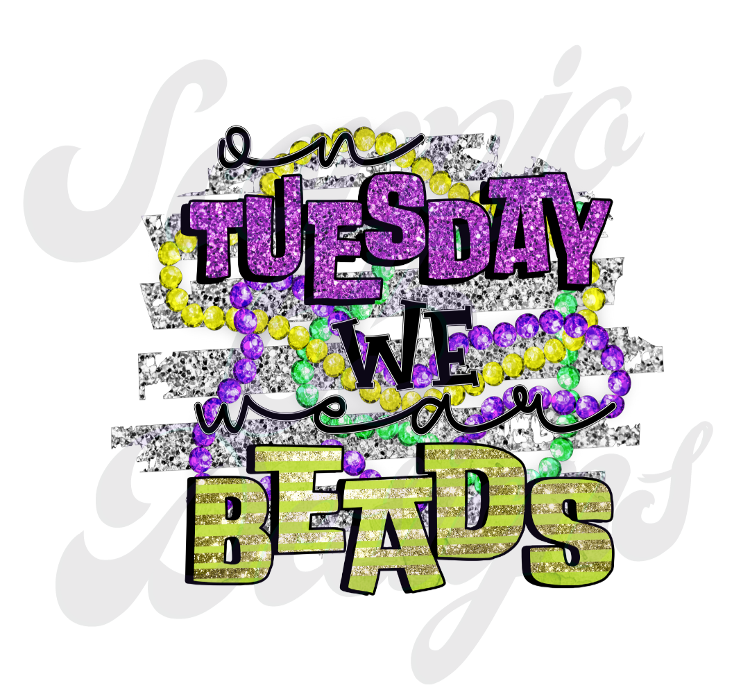 On Tuesday We Wear Beads DTF Transfers Scorpio 65 Designs