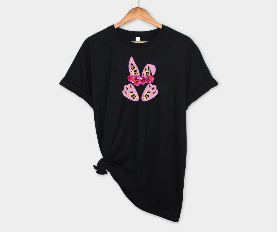 Pink Cheetah Bunny DTF Transfers Scorpio 65 Designs