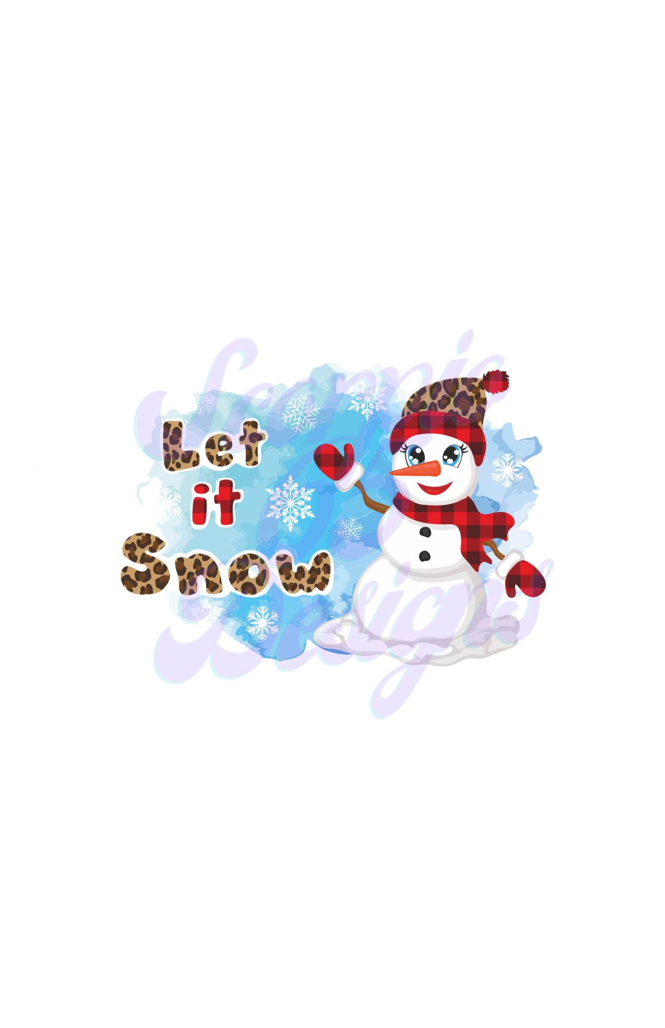 Let It Snow DTF Transfers Scorpio 65 Designs