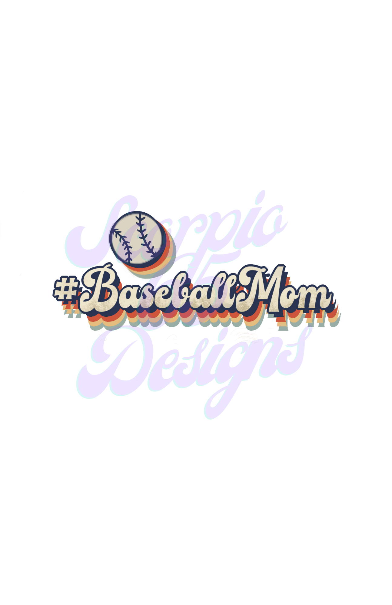 #Baseball Mom Boho DTF Transfers Scorpio 65 Designs
