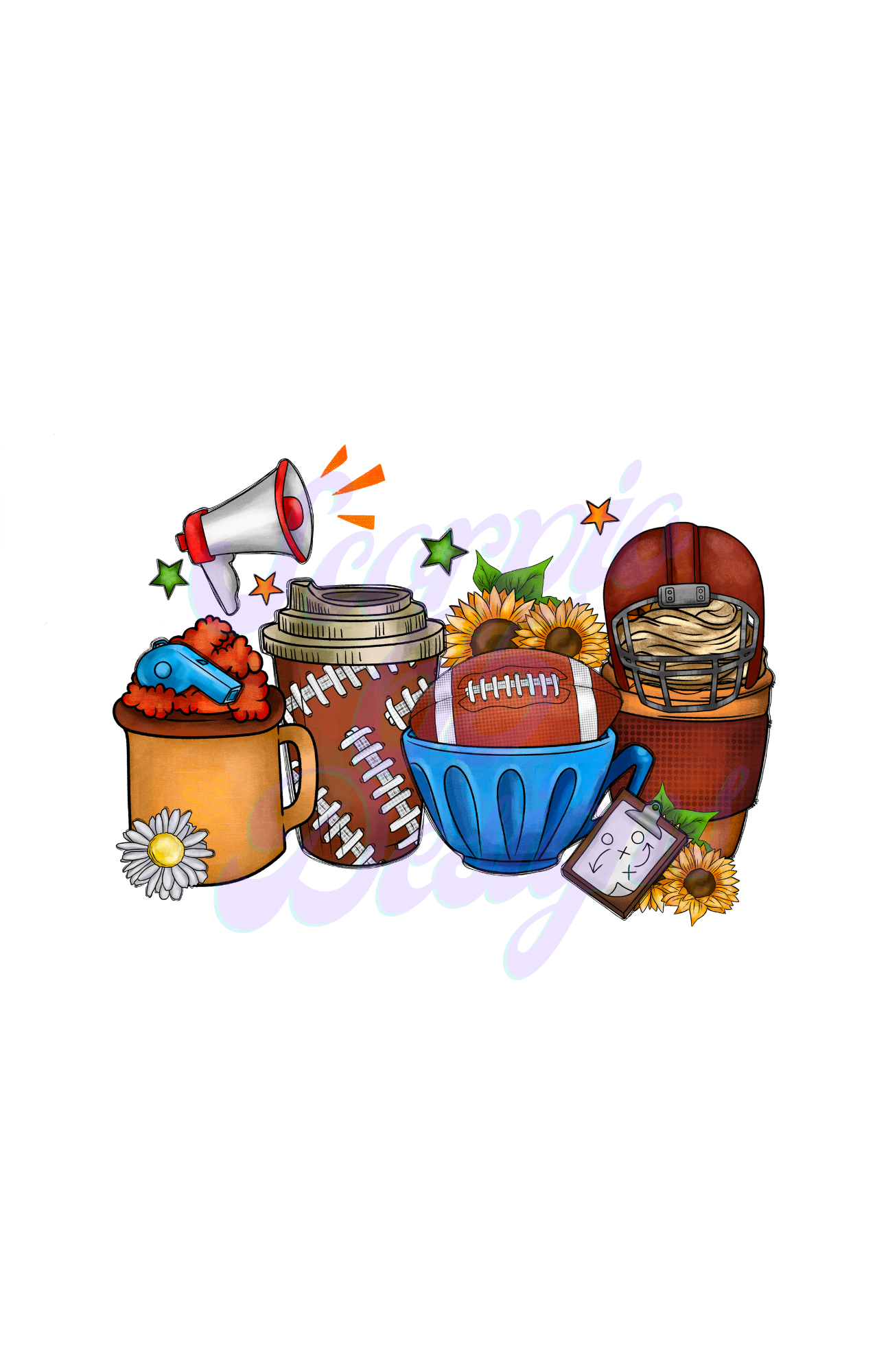 Football Coffee Tree DTF Transfers Scorpio 65 Designs