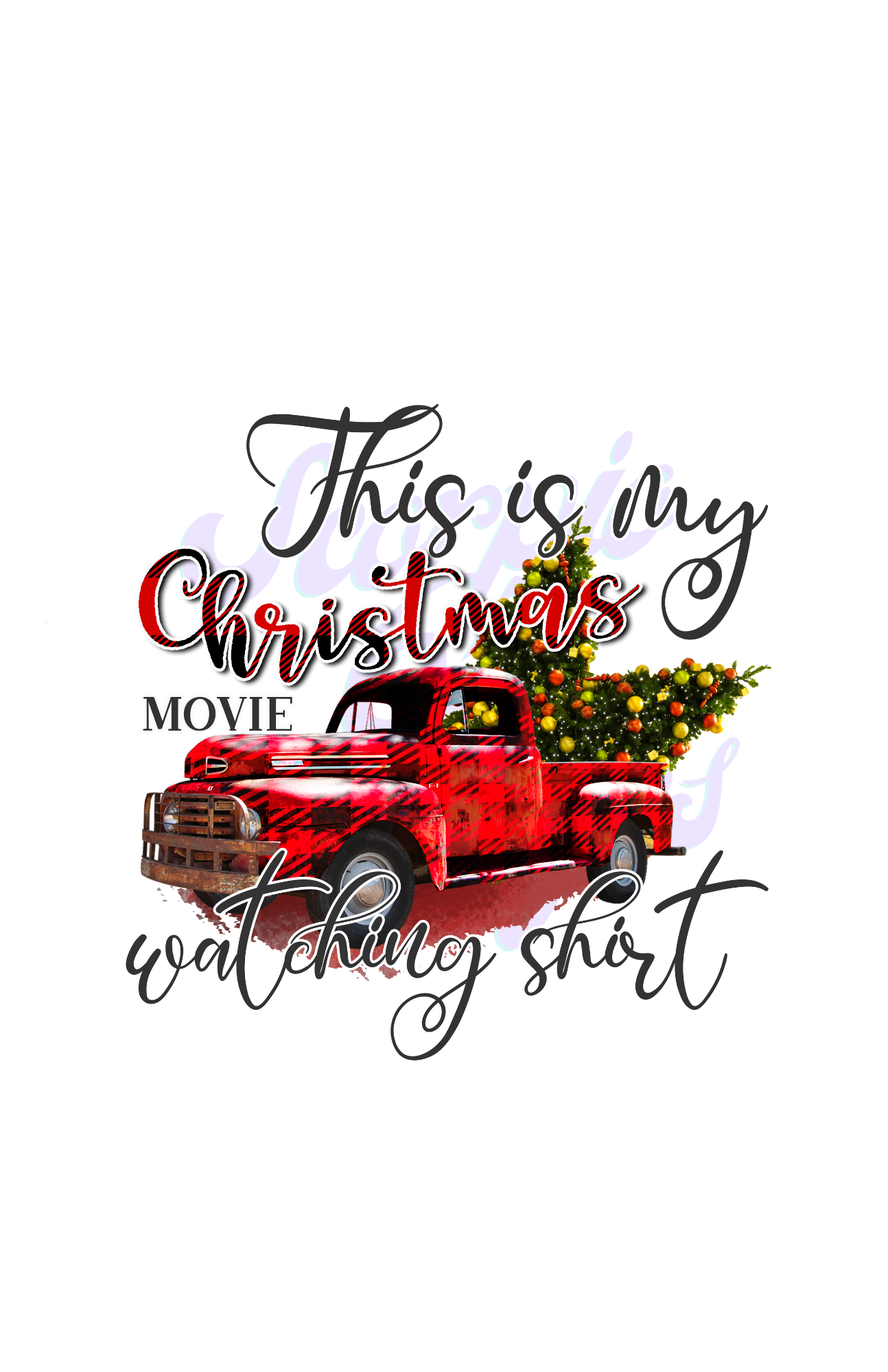 This is My Christmas Watching Shirt DTF Transfers Scorpio 65 Designs