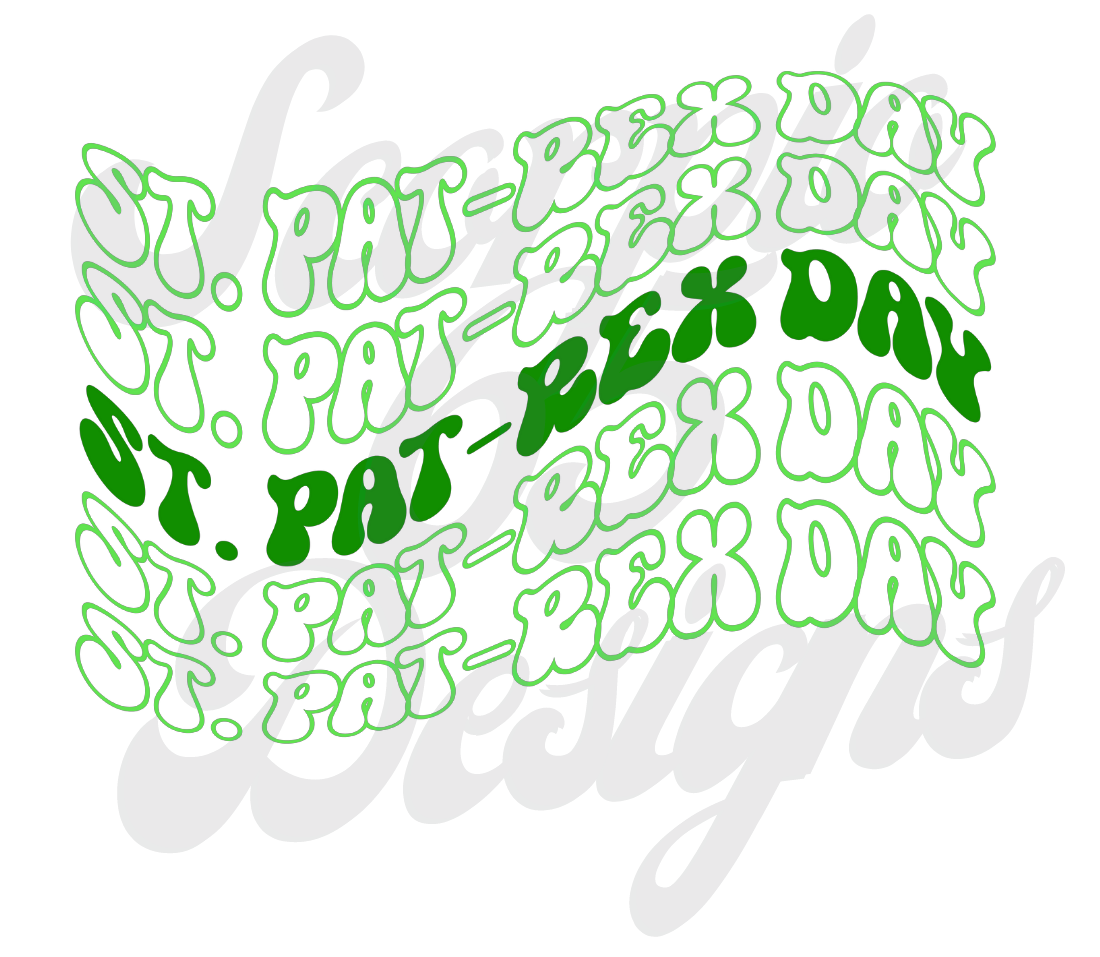 St. Pat-rex's Day Retro DTF Transfers Scorpio 65 Designs