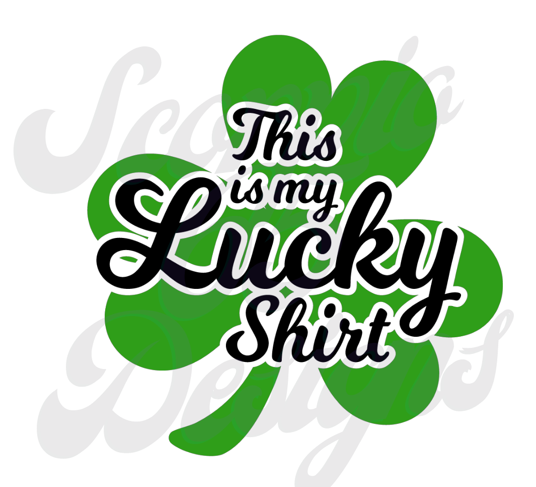 This is My Lucky Shirt DTF Transfers Scorpio 65 Designs