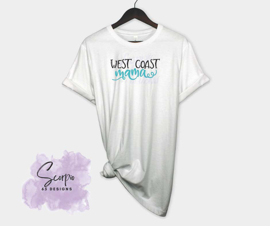 West Coast Mama DTF Transfer Scorpio 65 Designs